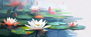 夏天荷花池荷叶池塘，夏至小暑大暑