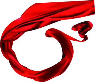 红色飘带免扣素材