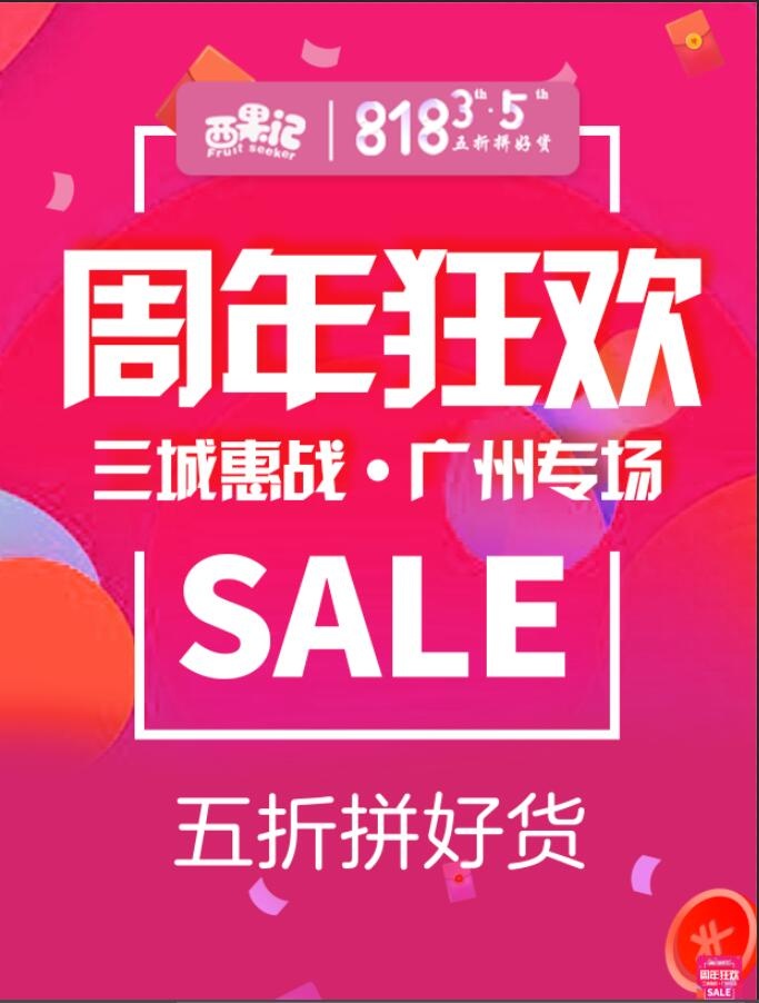 周年狂欢图片psd模版下载