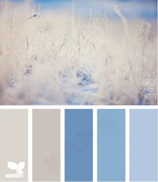 冬天系配色色卡色彩搭配