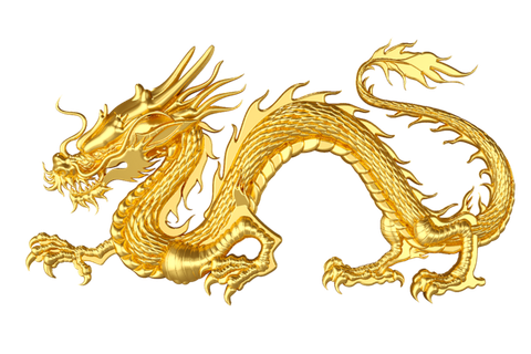 金色金龙素材免扣中国