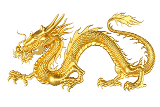 金色金龙素材免扣中国