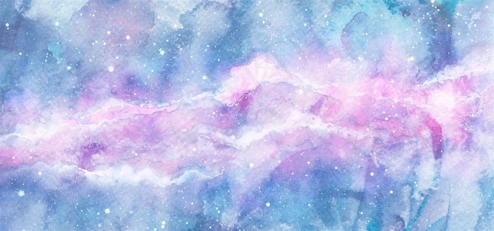梦幻水彩星空背景素材唯美渐变纹理JPG创意海报PPT背景小清新
