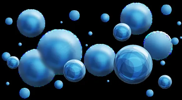 蓝色科技粒子球