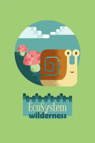 自然风景动物植物扁平矢量插画