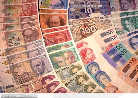 整齐排放的钞票背景大图1