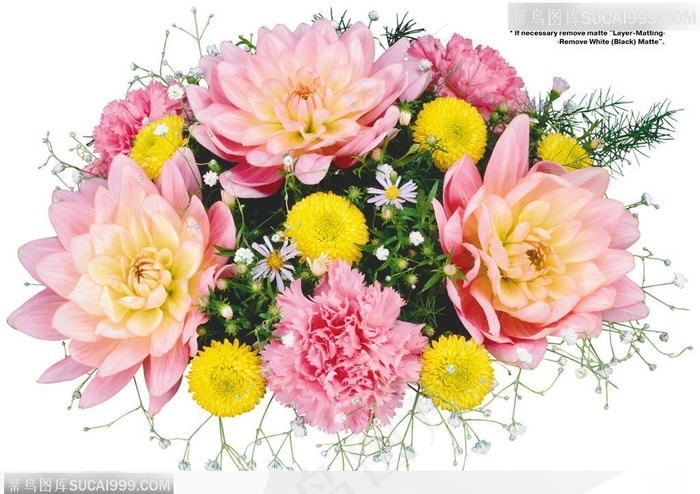 花艺花束-粉色的菊花