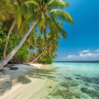 美术美丽的海滩美丽的热带岛屿海滩热带海滩摄影图