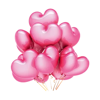 爱心气球情人节