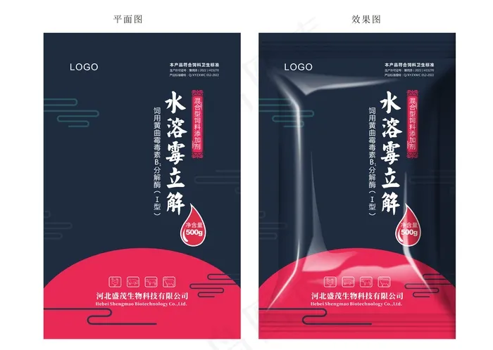 兽药包装设计cdr矢量模版下载