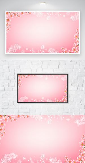 简约鲜花海报背景元素