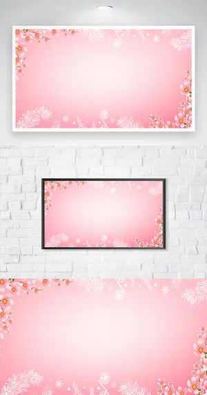 简约鲜花海报背景元素