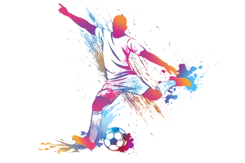 世界杯炫彩足球免扣素材