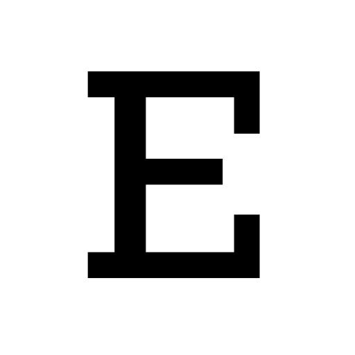 字母E PNG免抠(1500x1500)