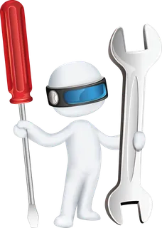 多行业戴眼镜科技感3D小人 免抠