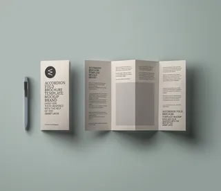 四折页宣传册样机