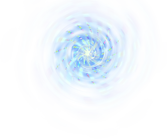 旋转彩虹光线科技kv主视觉素材