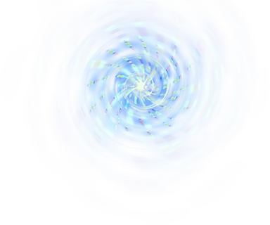 旋转彩虹光线科技kv主视觉素材