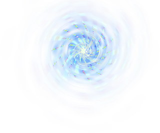 旋转彩虹光线科技kv主视觉素材