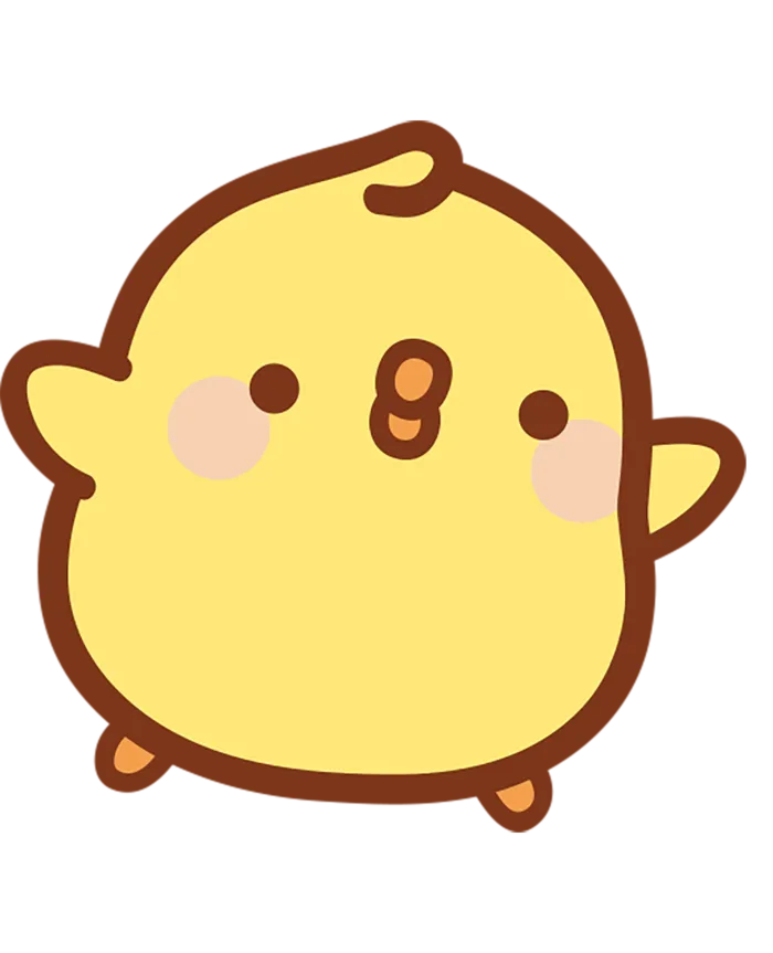 小鸡卡通简笔
