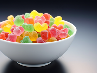 美味糖果五彩软糖甜点摄影图