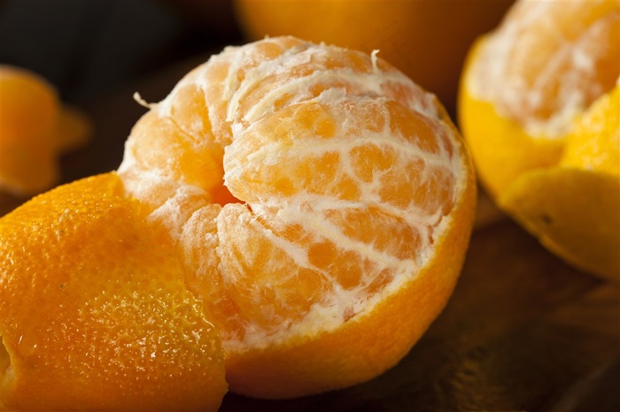 新鲜的桔子水果图