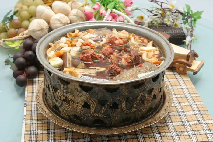 肋排茄条炖山菌