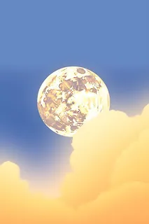 创意月光简约背景