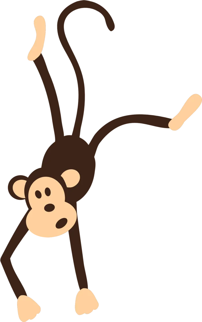 猴子卡通素材简笔