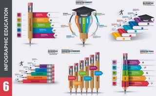 ppt素材3d数据图表模板可视化图形统计标签矢量图标模型ai源文件
