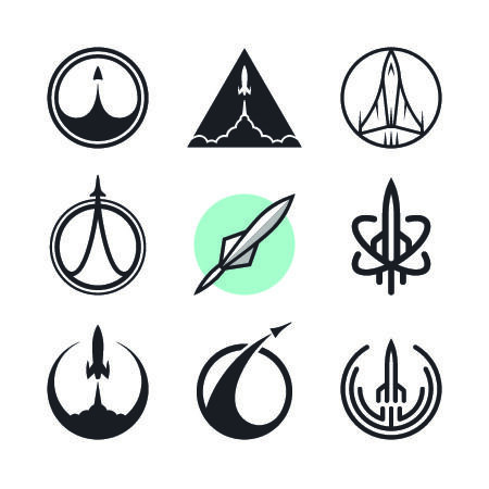 手绘Logo标志素材