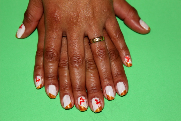 彩绘美甲图片款式