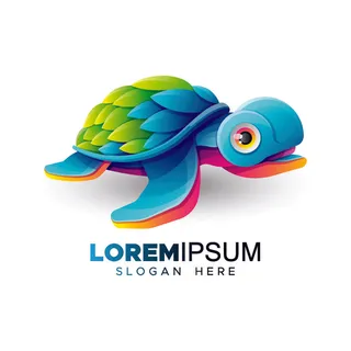 手绘动物标志LOGO素材