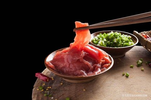 高清鲜牛肉切片火锅配菜图片