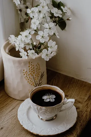 黑色美味咖啡摄影素材