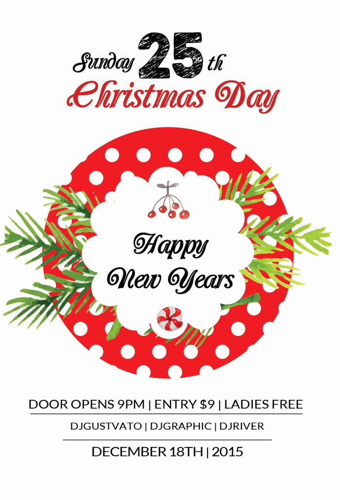 简约大气圣诞节快乐海报