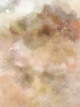 国潮中国风复古敦煌岩彩山水祥云插画烫金肌理背景PSD设计素材