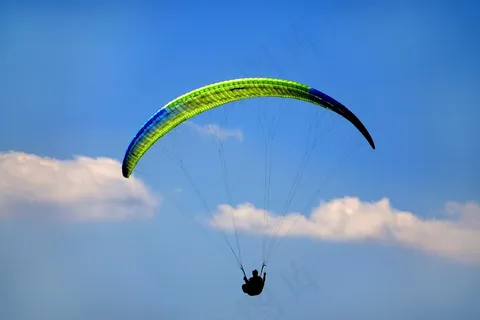 空中滑翔伞图片 空中滑翔伞图片