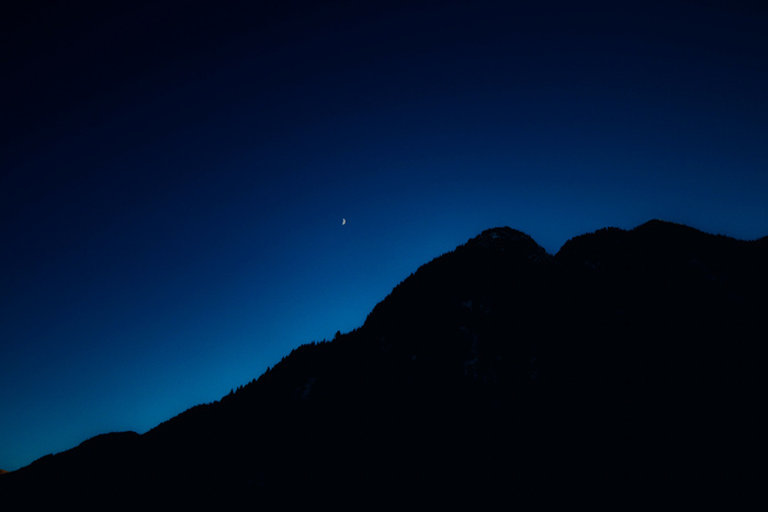 高清唯美星空夜空山林风景
