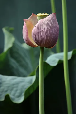 绿色简约节气清新意境背景