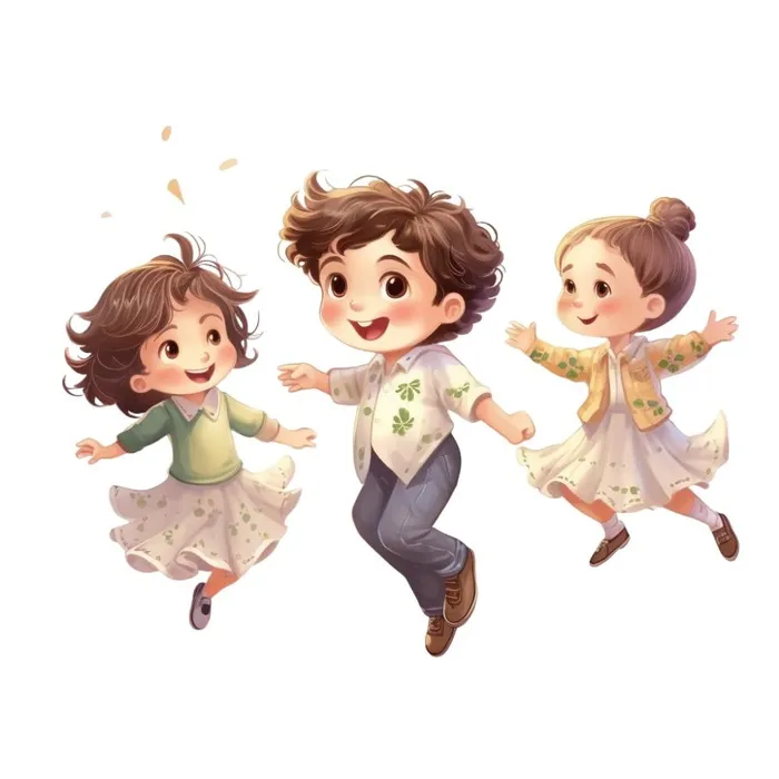 卡通人物儿童活泼可爱元素(1024x1024)