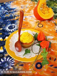 勺子蛋糕素材