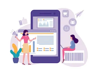 扁平化人物场景办公互联网等距ai矢量设计网页海报UI素材插画