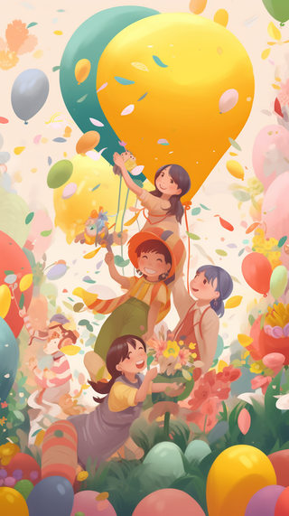 儿童 节日 快乐 热闹 开心