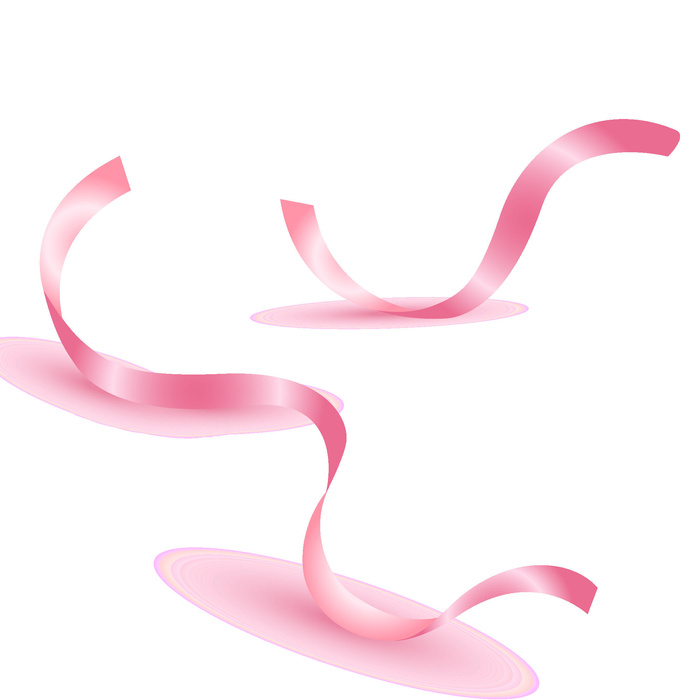 粉色丝带ai矢量图电商素材