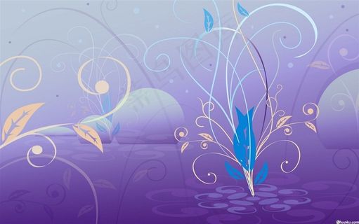 淡雅唯美花纹背景