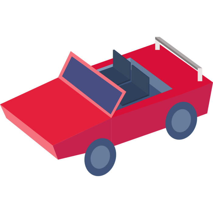 2.5D交通工具小轿车