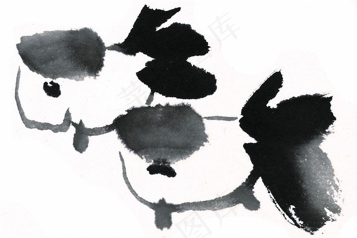国画鱼虾蟹龟绘画jpg素材