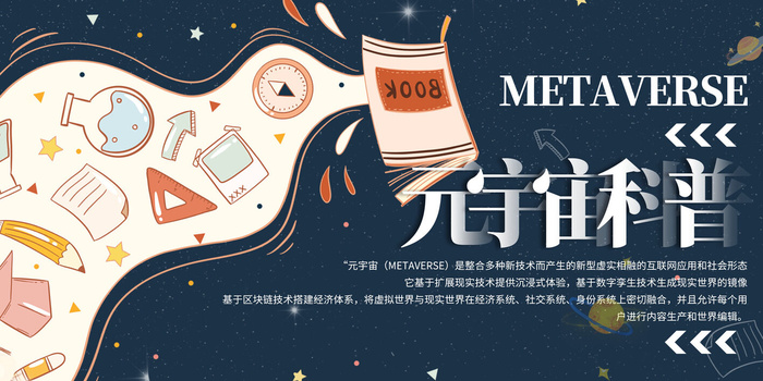 科技元宇宙探索元宇宙概念发布会VR虚拟现实展板海报素材设计模板psd模版下载
