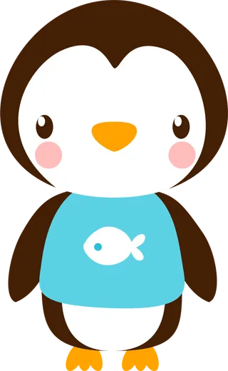 卡通动画动画小动物小企鹅免扣PNG手绘插画图片素材 (47)